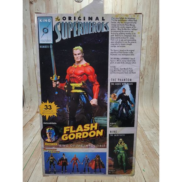 NECA King Features #02 The Original Superheroes Flash Gordon 7" Action Figure - Picture 2 of 5